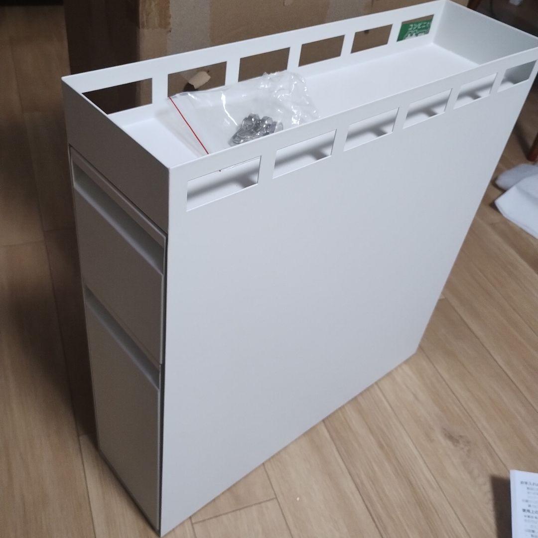 LORAK 隠せる調味料ラック2段 引き出し式 LR-TWL-01 ホワイト