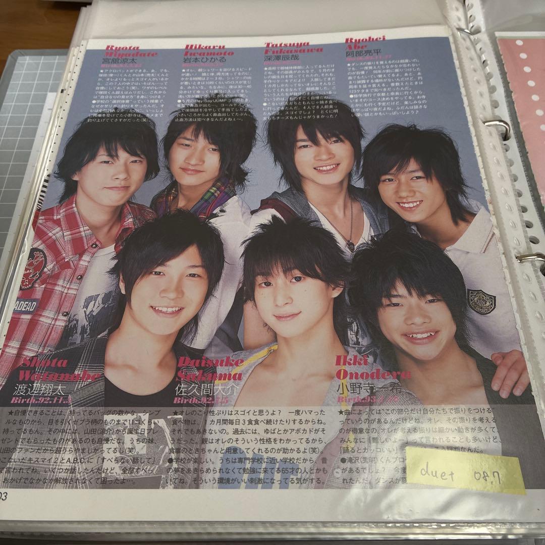 Man 雑誌 切り抜き Duet アイドル誌