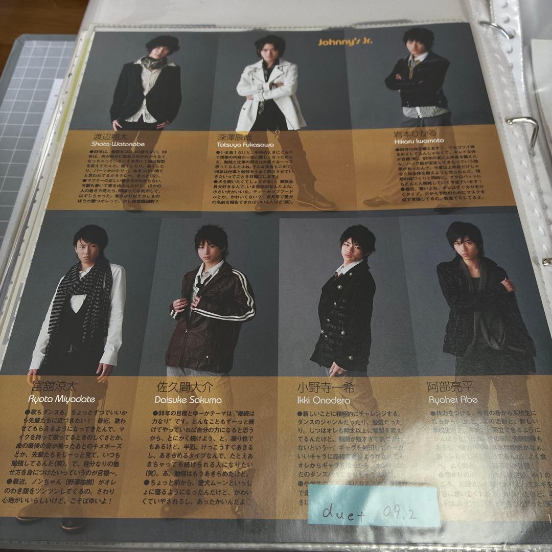 Man 雑誌 切り抜き Duet アイドル誌