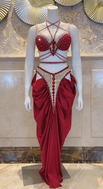お得 美品一点物 ベリーダンス衣装 classical セット M コスチューム