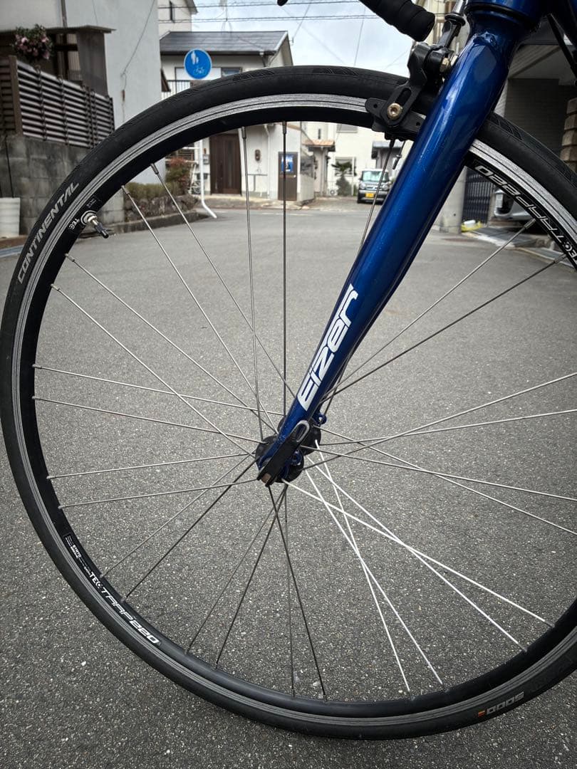 【引き取り限定】EIZER ロードバイク 青　クロスバイク　自転車