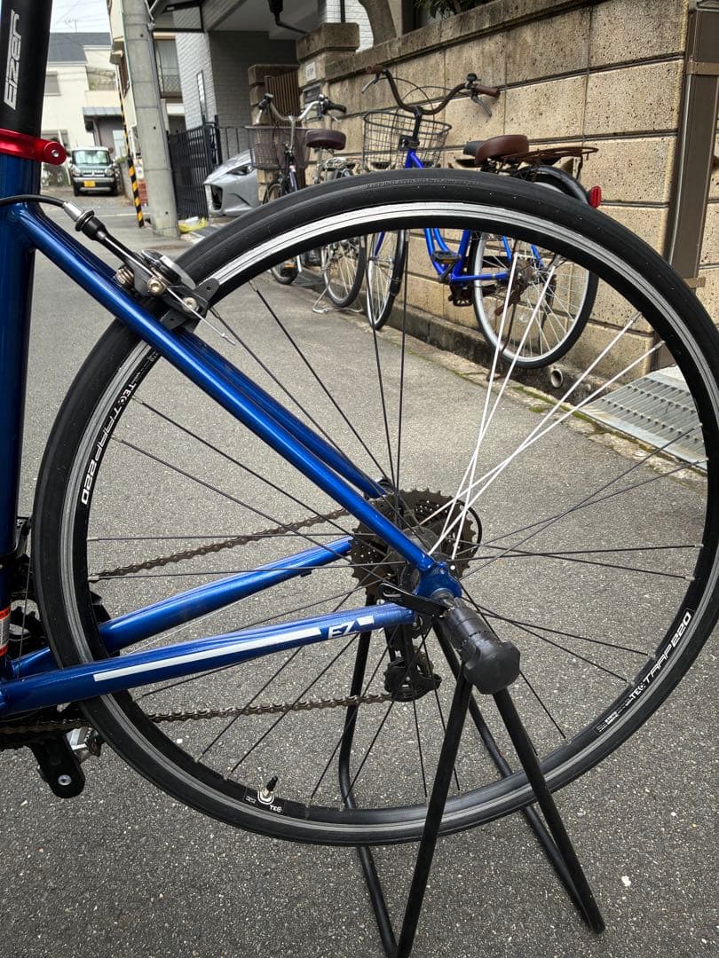 【引き取り限定】EIZER ロードバイク 青　クロスバイク　自転車