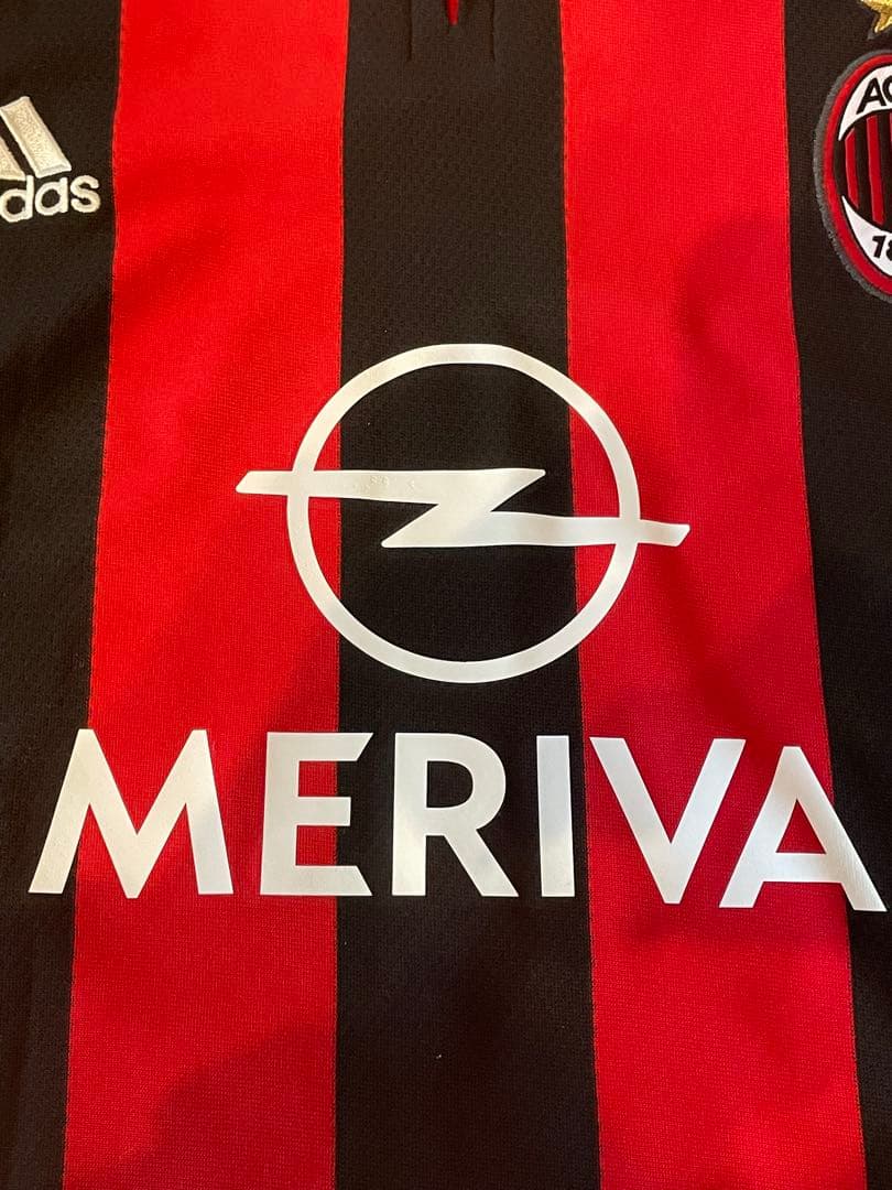 セリエAアディダスacミラン03サッカーユニフォームホームカカ赤黒Meriva