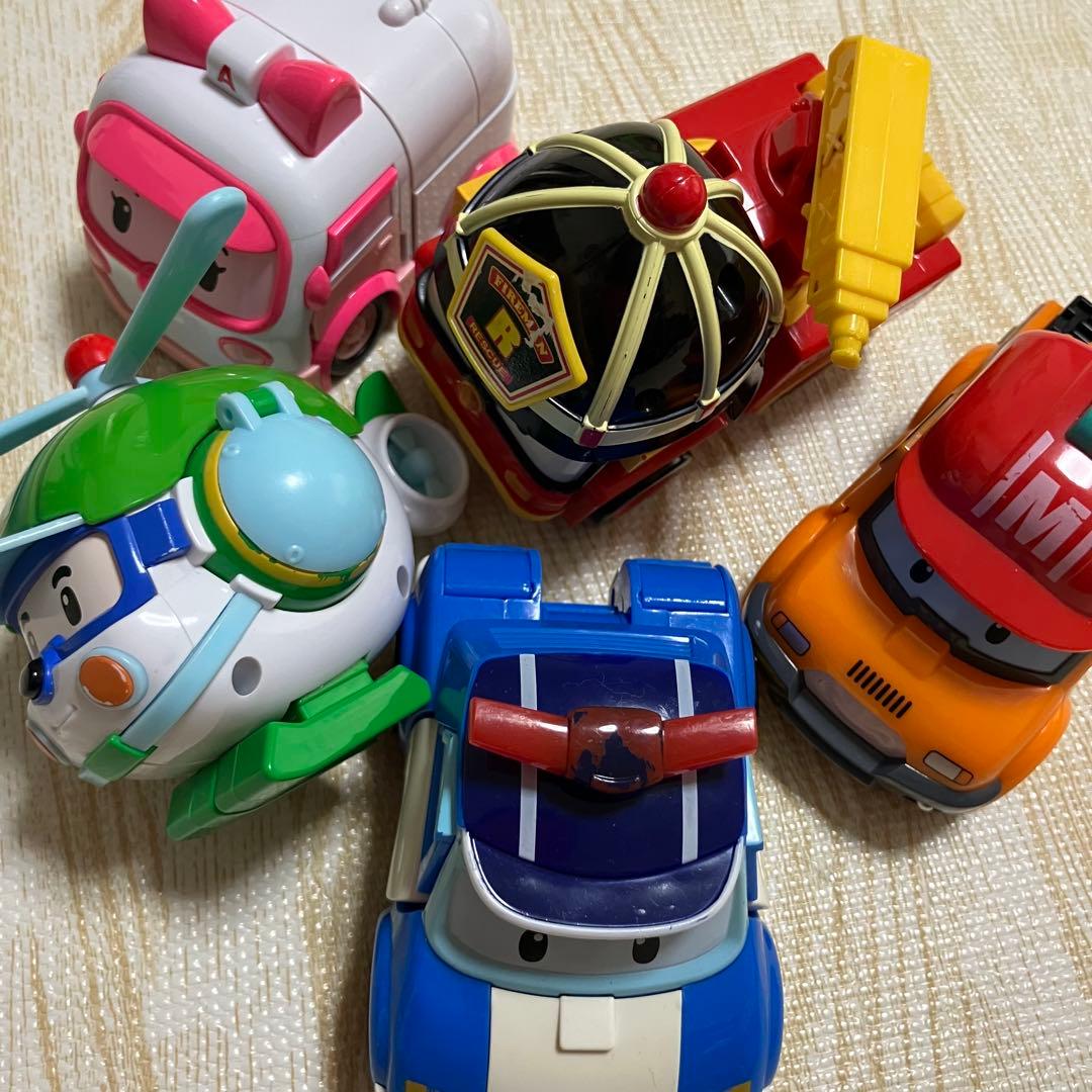 ロボカーポリー　5体セット　トランスフォーマー