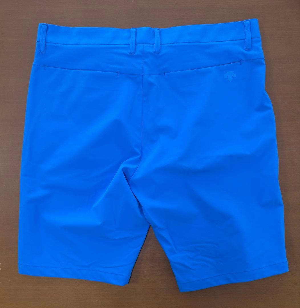 未使用　デサントゴルフメンズショートパンツ　ブルー　美品
