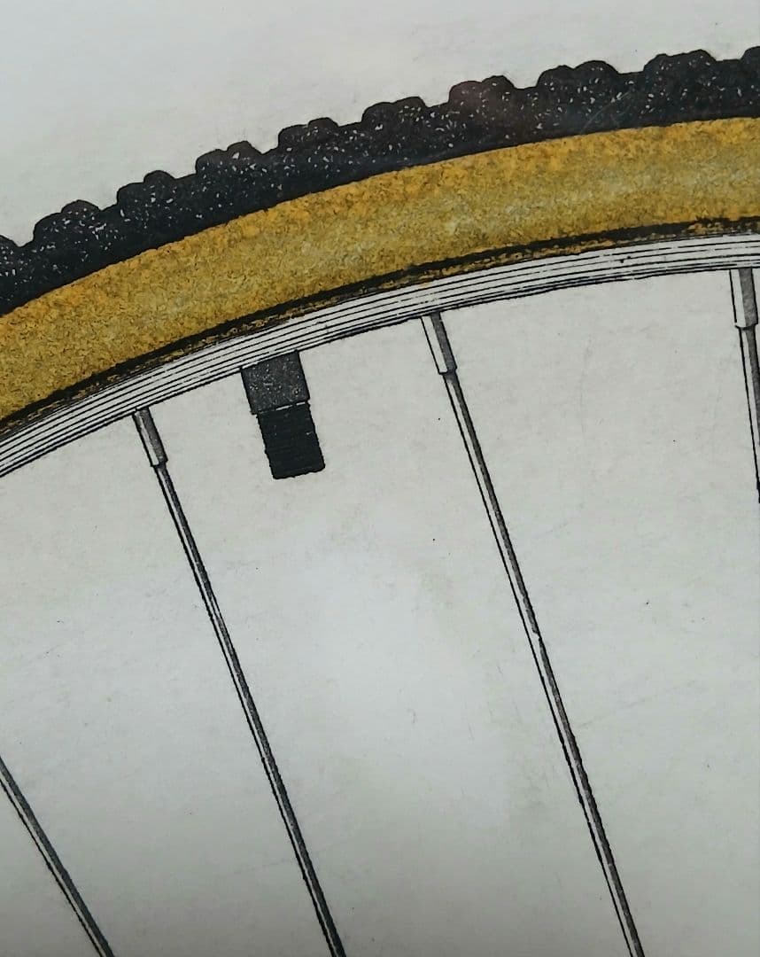バーナード-ザロン作【SPOKES】自転車をモチーフとした版画 　25/150