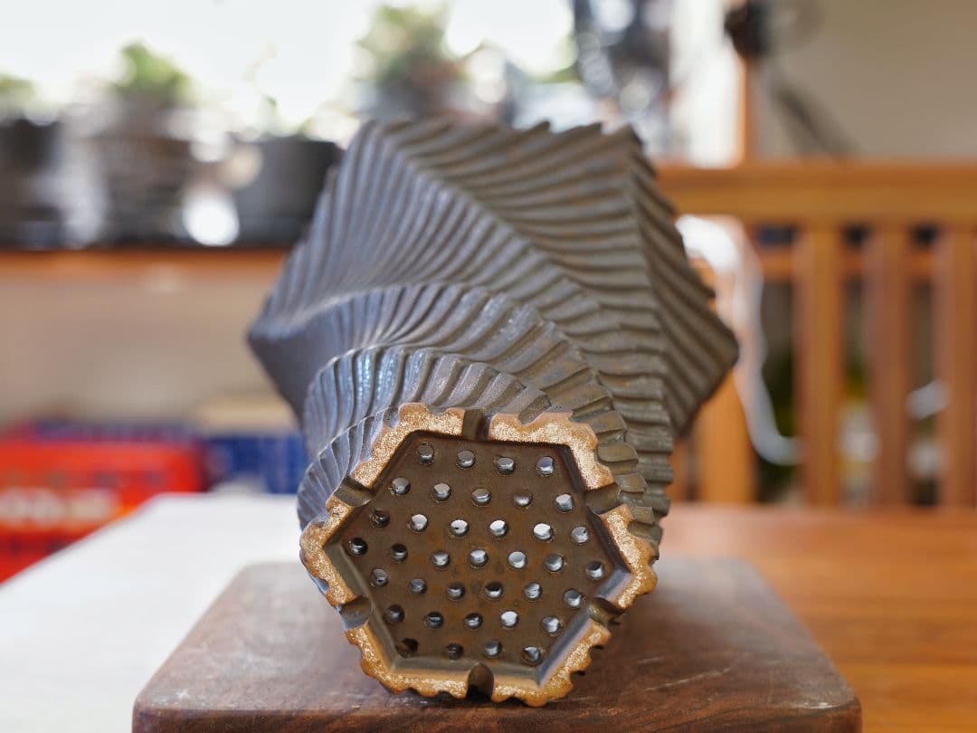 植木鉢 ハンドメイド 陶器鉢 塊根植物 アガべ XLサイズ A-673-1