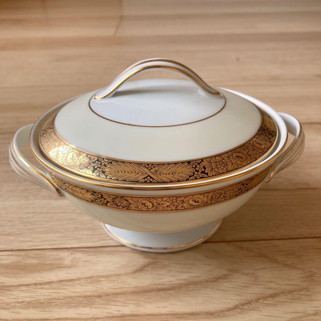 【美品】ノリタケ 蓋付き　スープ皿　お椀　GOLDKIN 廃盤品　5675