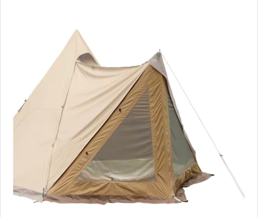 テンマクデザイン サーカスTC DX専用 窓付きフロントフラップ サンドカラー