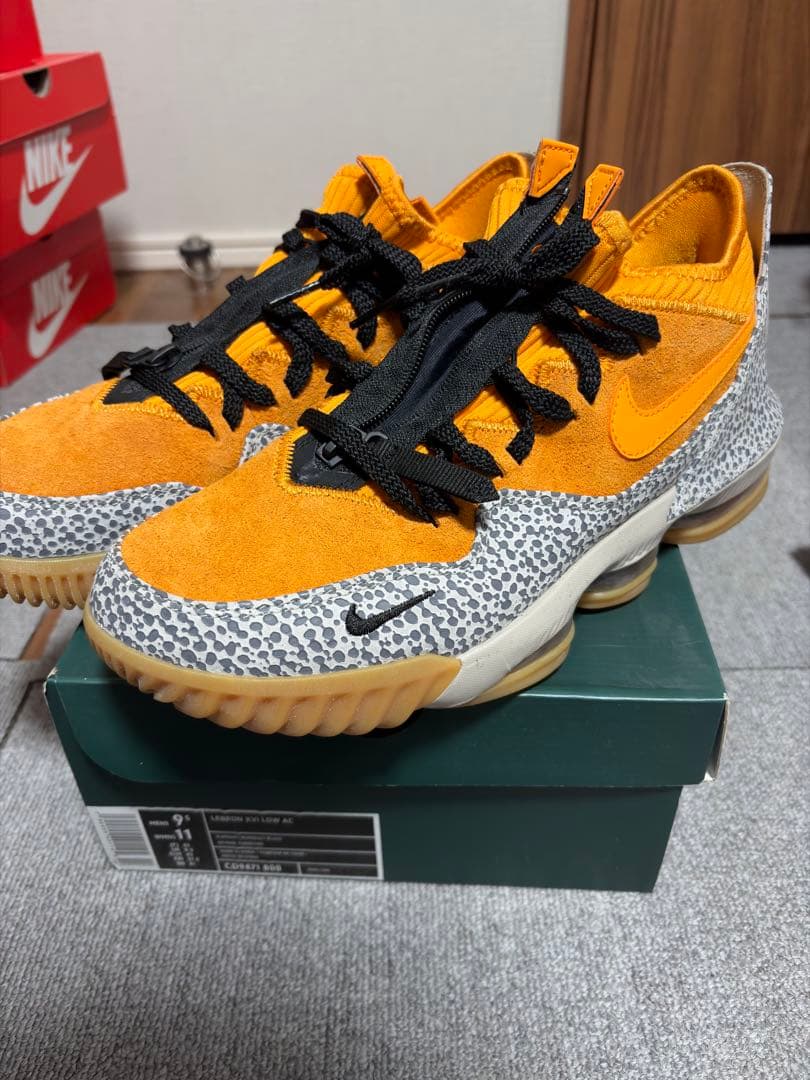 ATMOS × NIKE LEBRON 16LOW \"SAFARI\"27.5cm