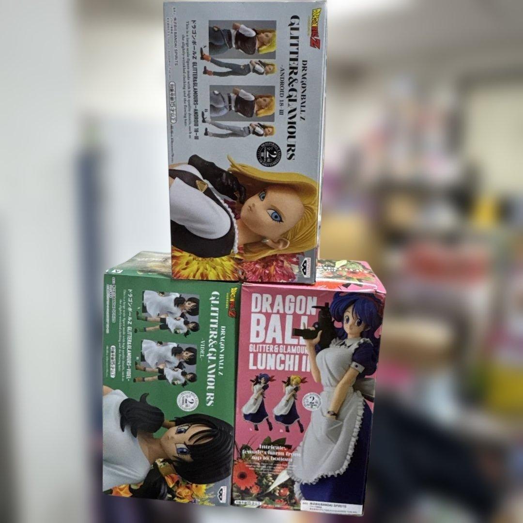 ドラゴンボール フィギュア 3体セット ランチ 18号 ビーデル