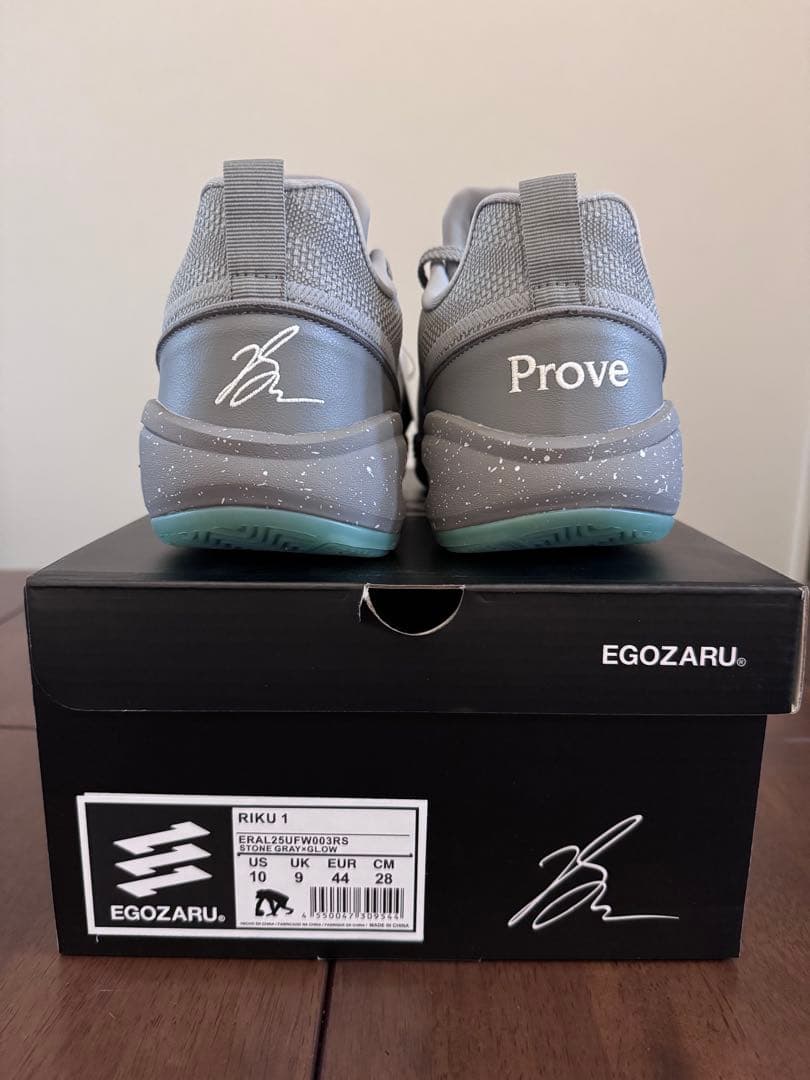 【新品】EGOZARU RIKU1 STONE GRAY×GLOW 28cm