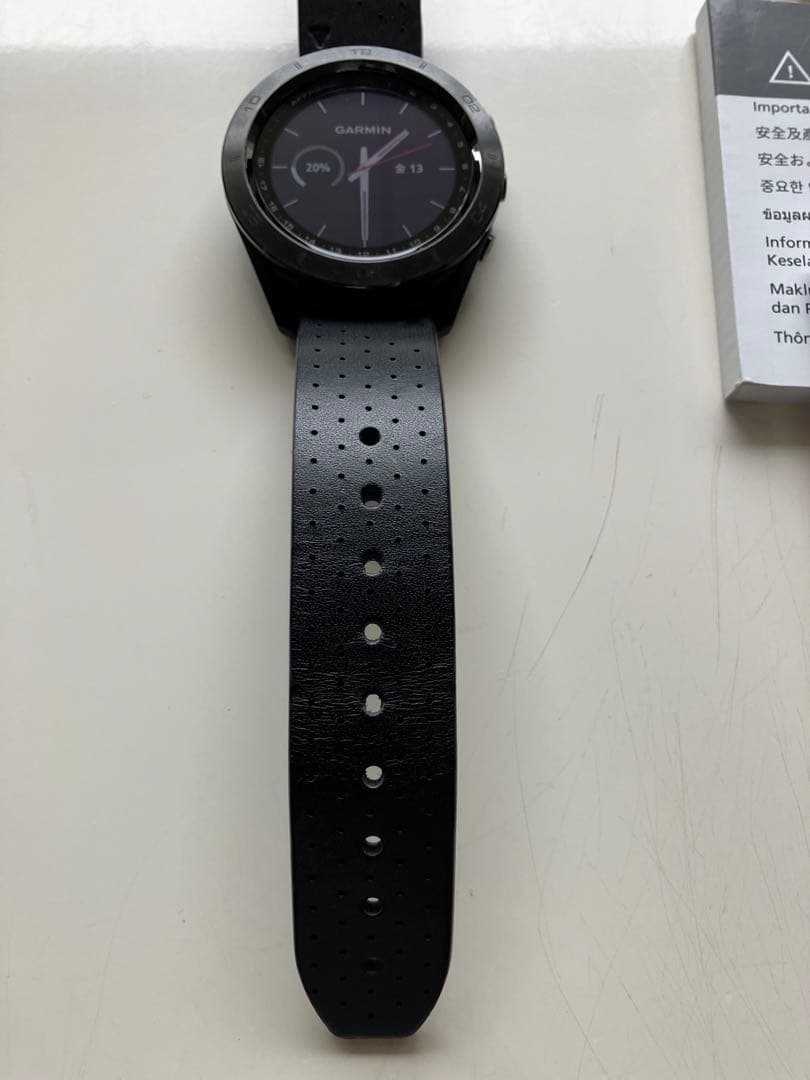 美品ガーミンGarmin ApproachS60 Premium純正レザーバンド