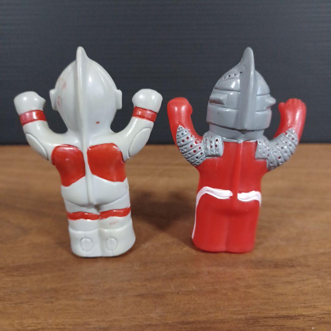 「ウルトラマン」「ウルトラセブン」風ソフビ指人形　2体セット