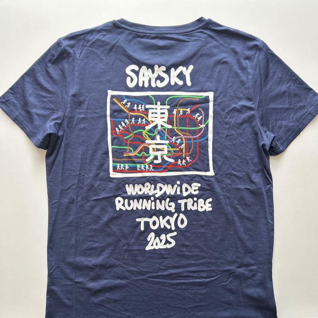 匿名配送 SAYSKY TOKYOマラソン2025 限定Tシャツ　メンズM