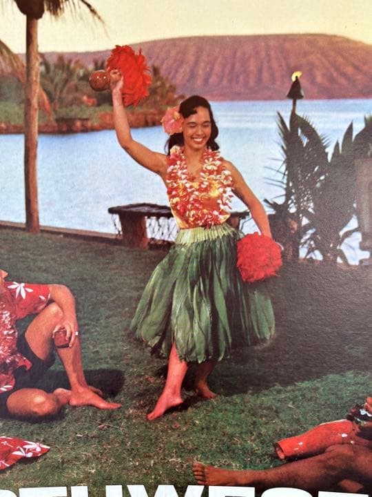 Northwest 航空 ビンテージ ポスター Hawaii poster