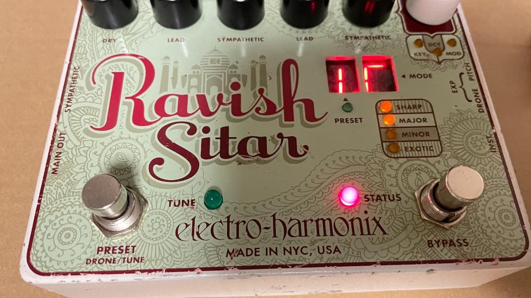 Ravish Sitar エレクトロハーモニックス シタール シタールを再現