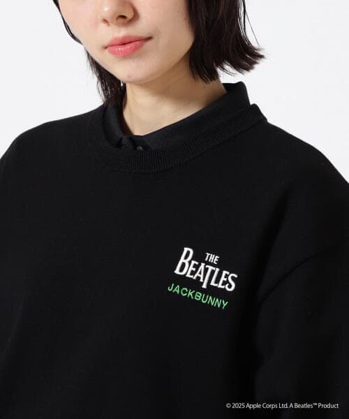 The BEATLES ×Jack Bunny!!クルーネックニットプルオーバー