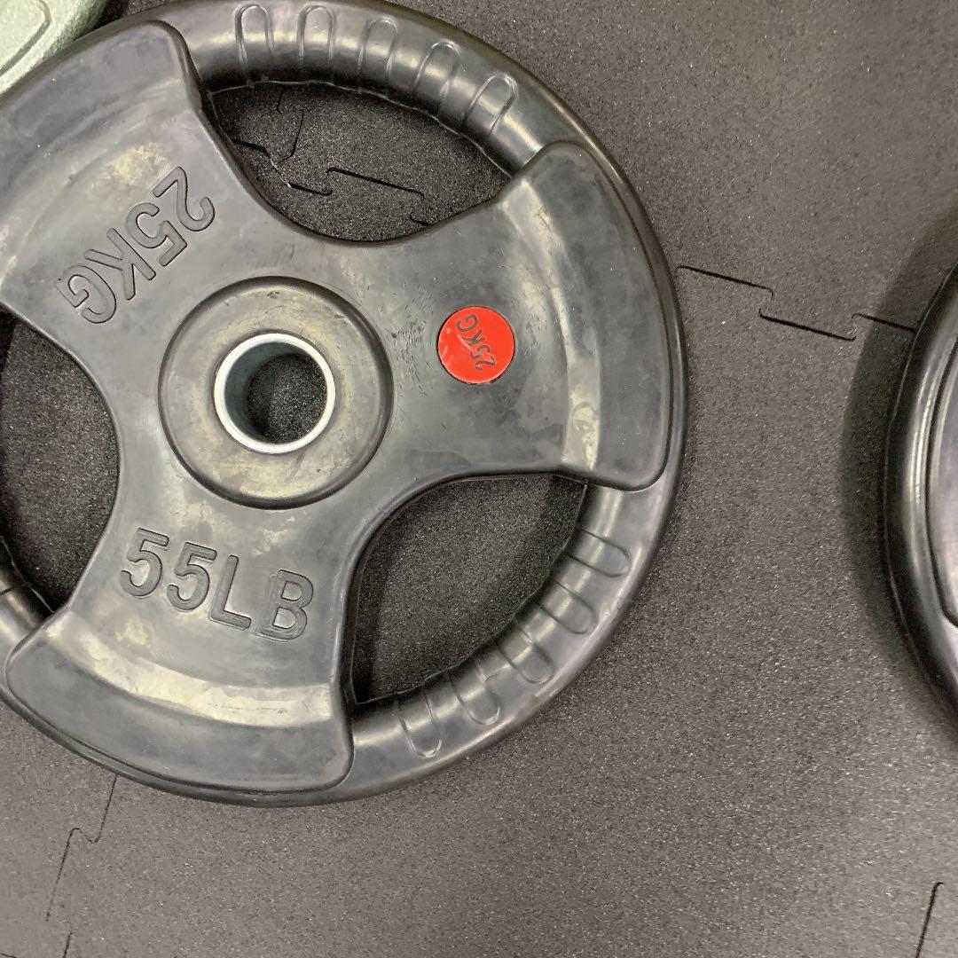 3グリップラバープレート 25kg   2枚