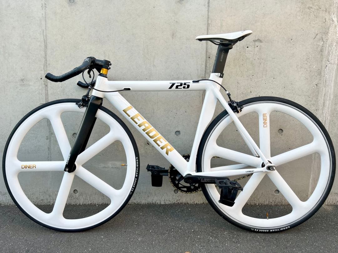 LEADER BIKE 725 TR CUSTOM M 白金 エアロピストバイク