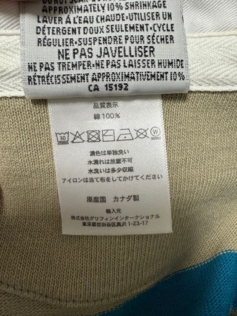 BARBARIAN × BEAMS LIGHTS ラガーシャツ カナダ製 M