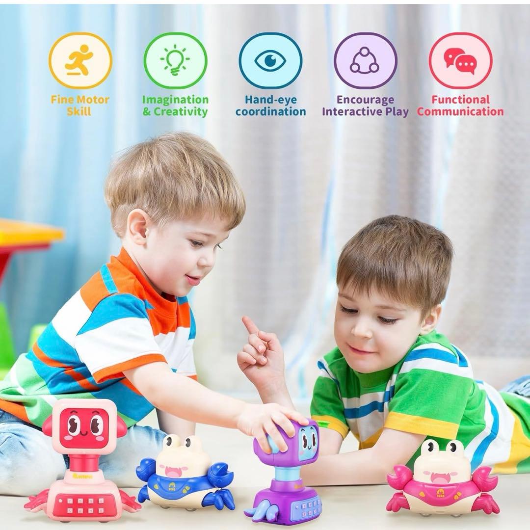 おもちゃ ミニカー 誕生日プレゼント 知育玩具 1~5歳向け4台セット