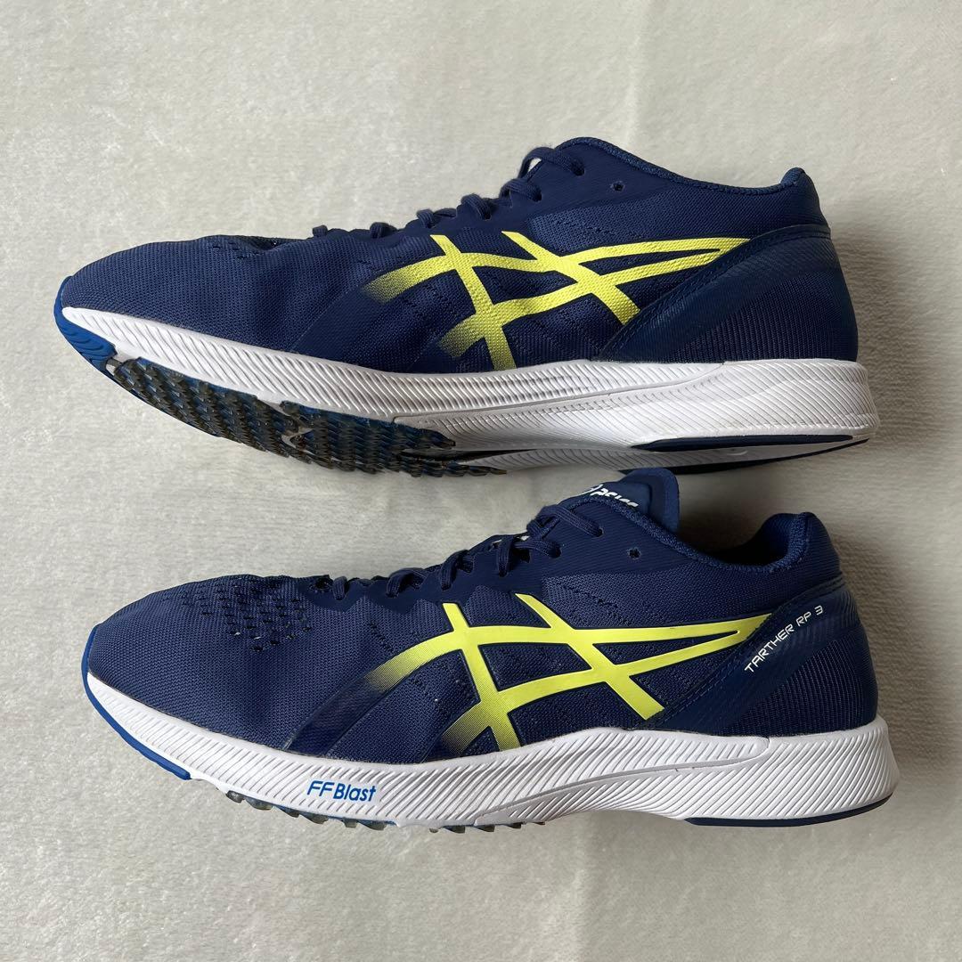 美品 asics アシックス 28.0cm ターサーRP3 紺ネイビー
