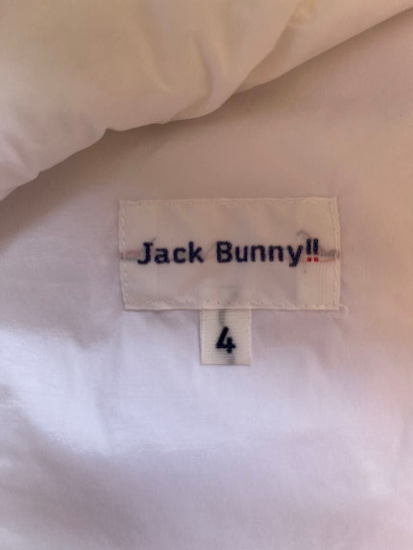 JACK BUNNY！！ ロゴ中綿ジャケット 白 サイズ4、M、極美品 正規品！