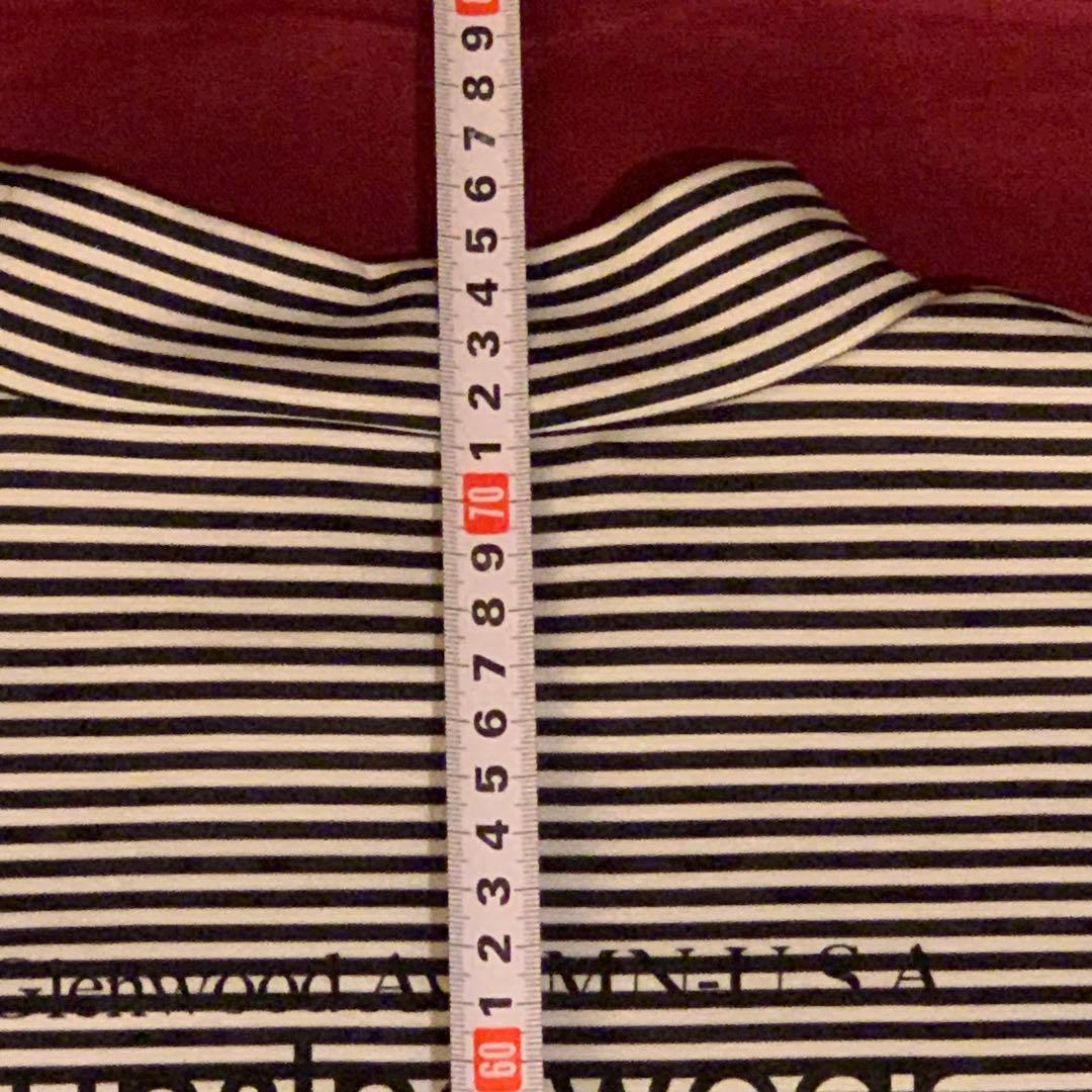 Munsingwear ボーダー長袖モックネックシャツLLとソックス5足セット