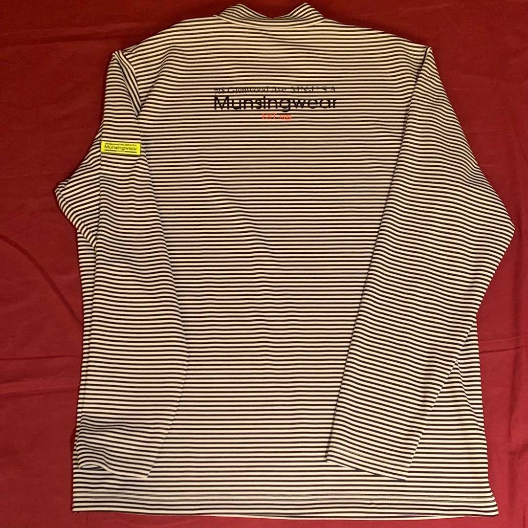 Munsingwear ボーダー長袖モックネックシャツLLとソックス5足セット