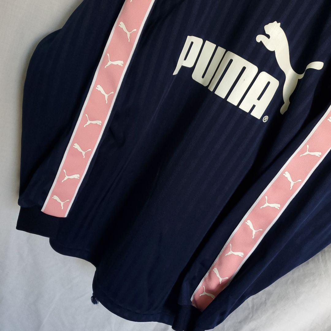 ＰＵＭＡ サイドテープ サイドライン トラックジャケット ジャージ上 ピンク紺