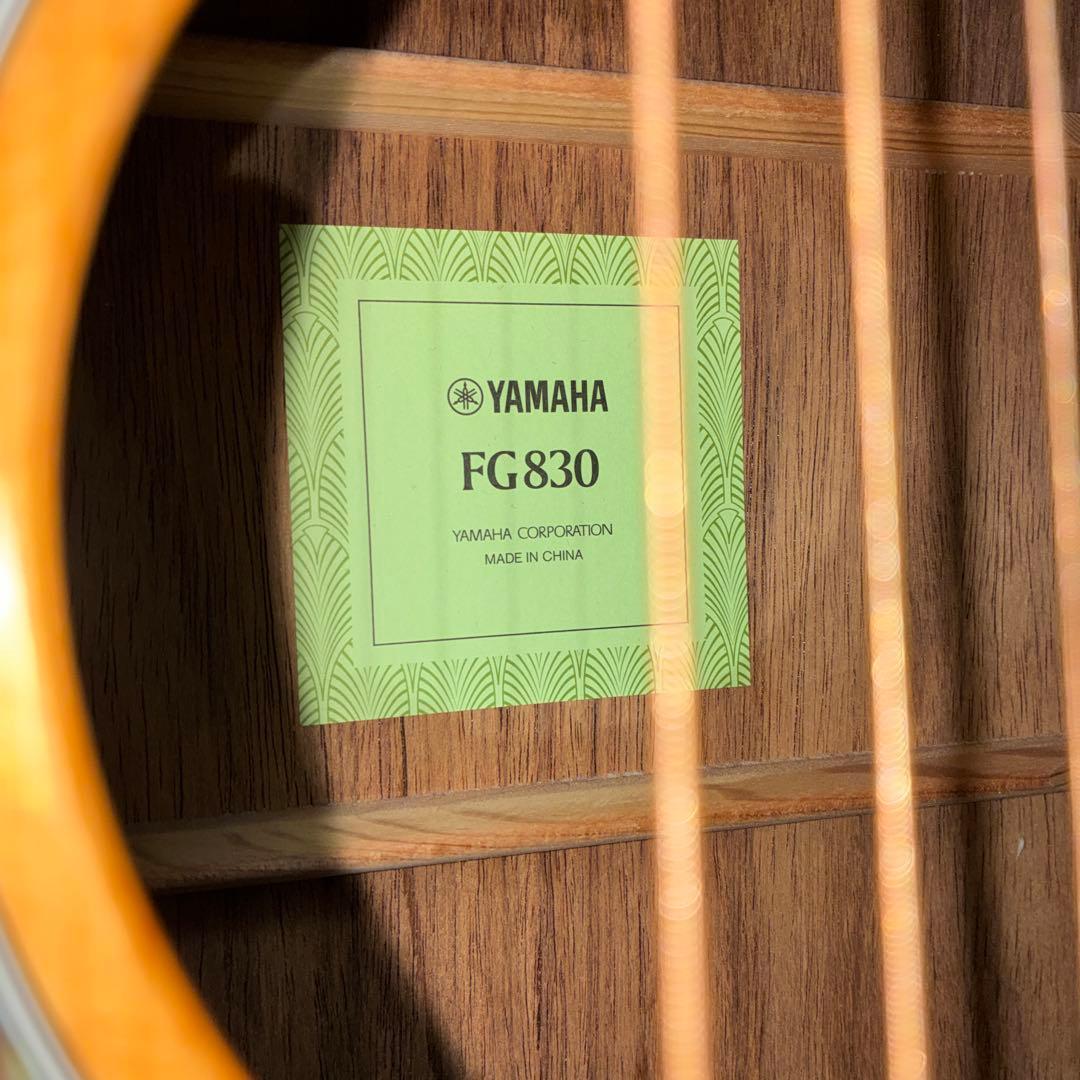 調整済み　YAMAHA fg830 美品 素晴らしい音です