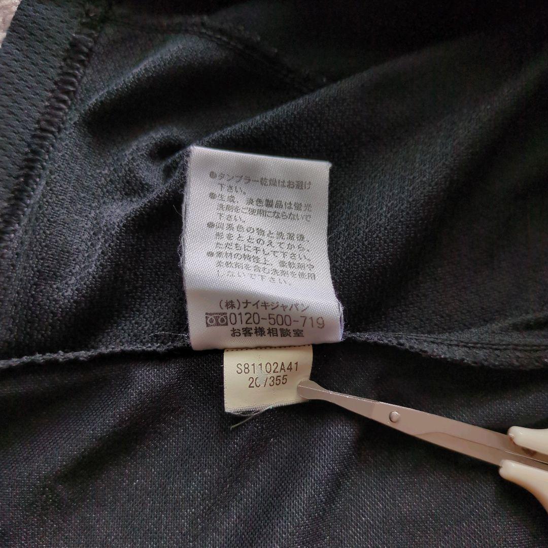 00sNIKE半袖レフェリーシャツXLフットサル 審判着銀タグ期ハーフジップ