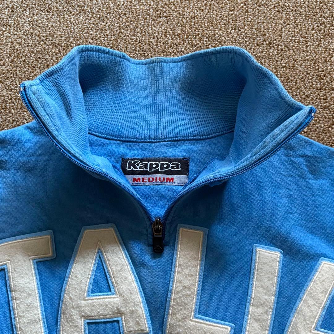 kappa イタリア代表 ハーフジップ スウェット M