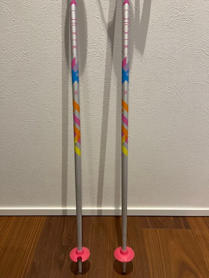 Hart キッズ スキー板96㎝ ブーツ19㎝ ストック 3点セット ピンク