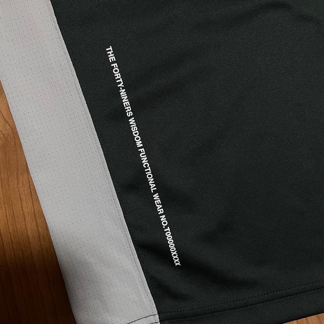 TFW49 モックネック　Tシャツ　L チャコール　ゴルフ