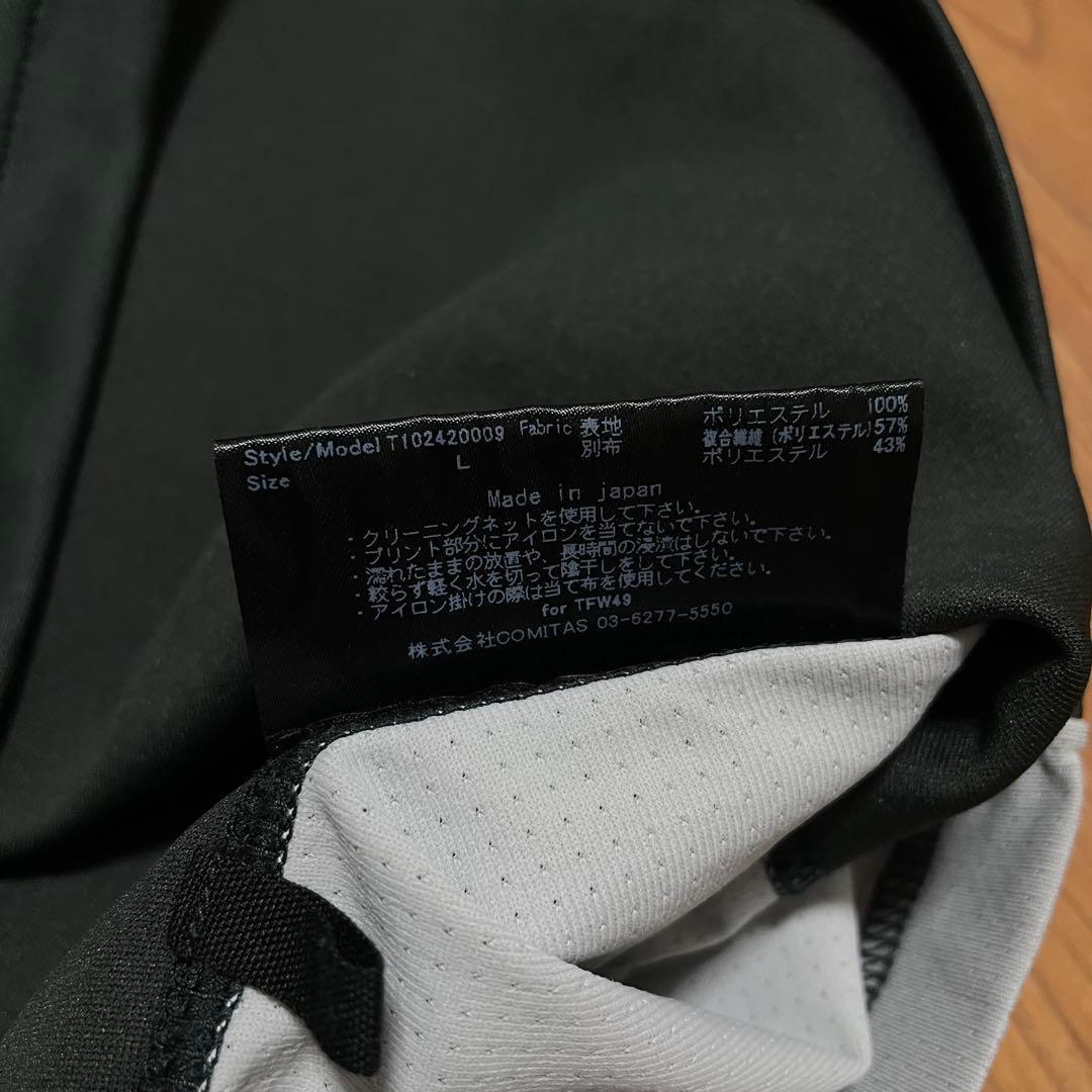 TFW49 モックネック　Tシャツ　L チャコール　ゴルフ