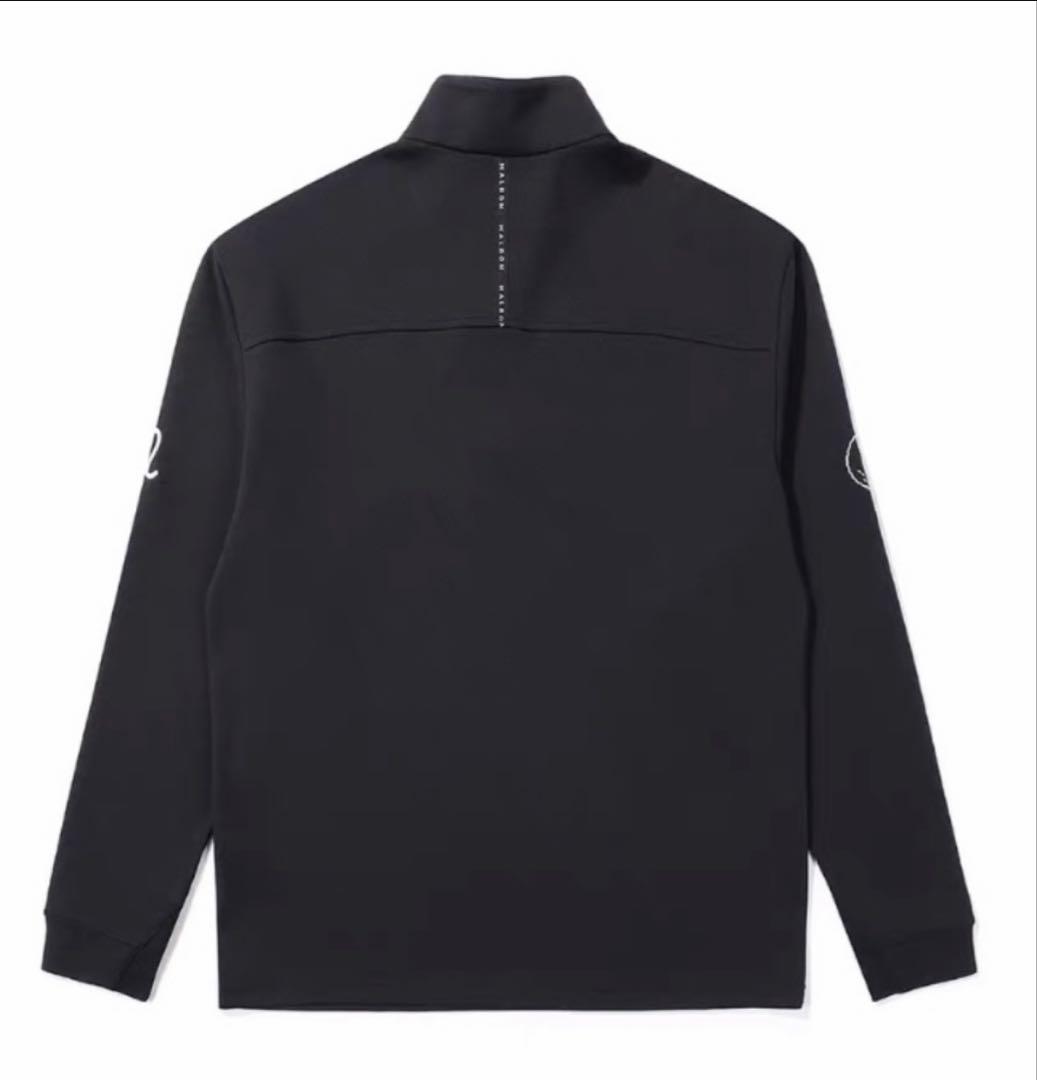 黒　 L 新品　マルボンゴルフ MALBON GOLF 　ハーフジップ