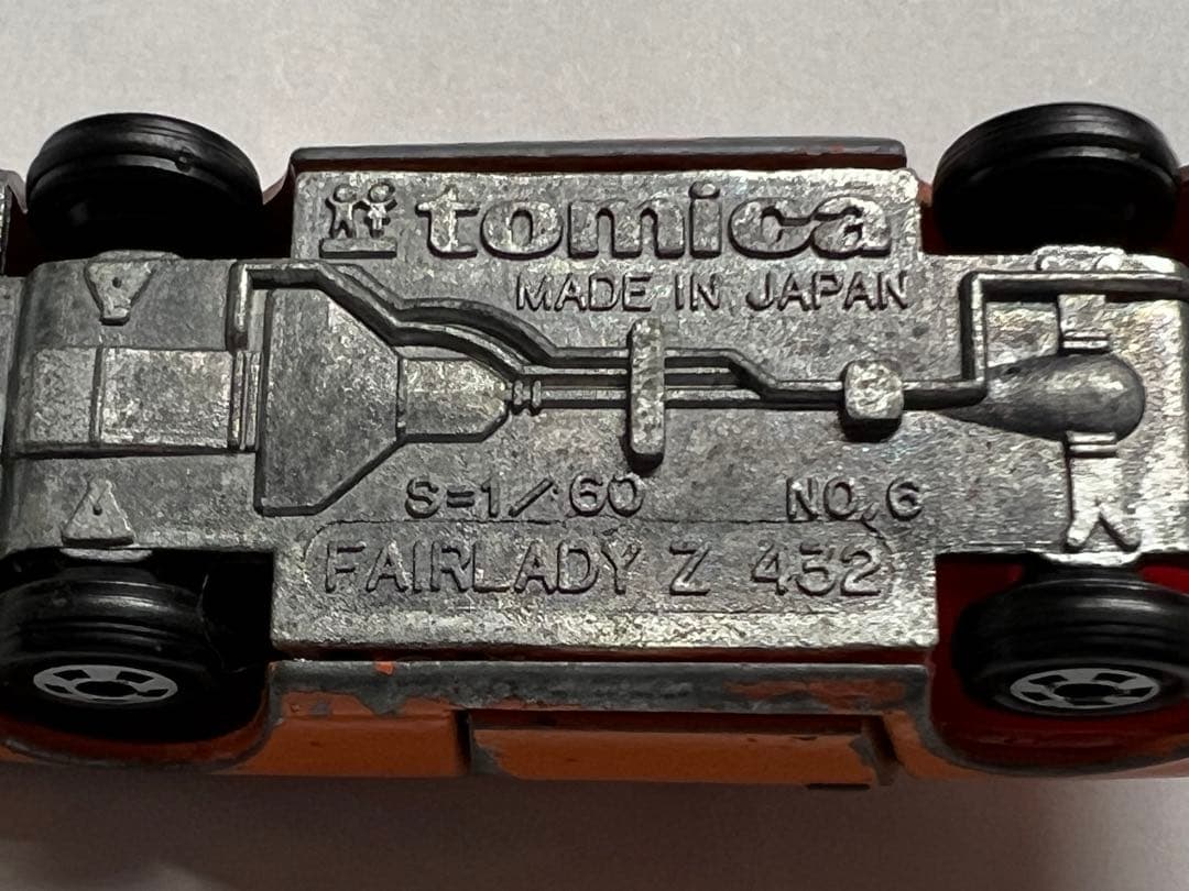 日本製トミカ NO.6 箱なし　FAIRLADY Z 432 1H白ホイール