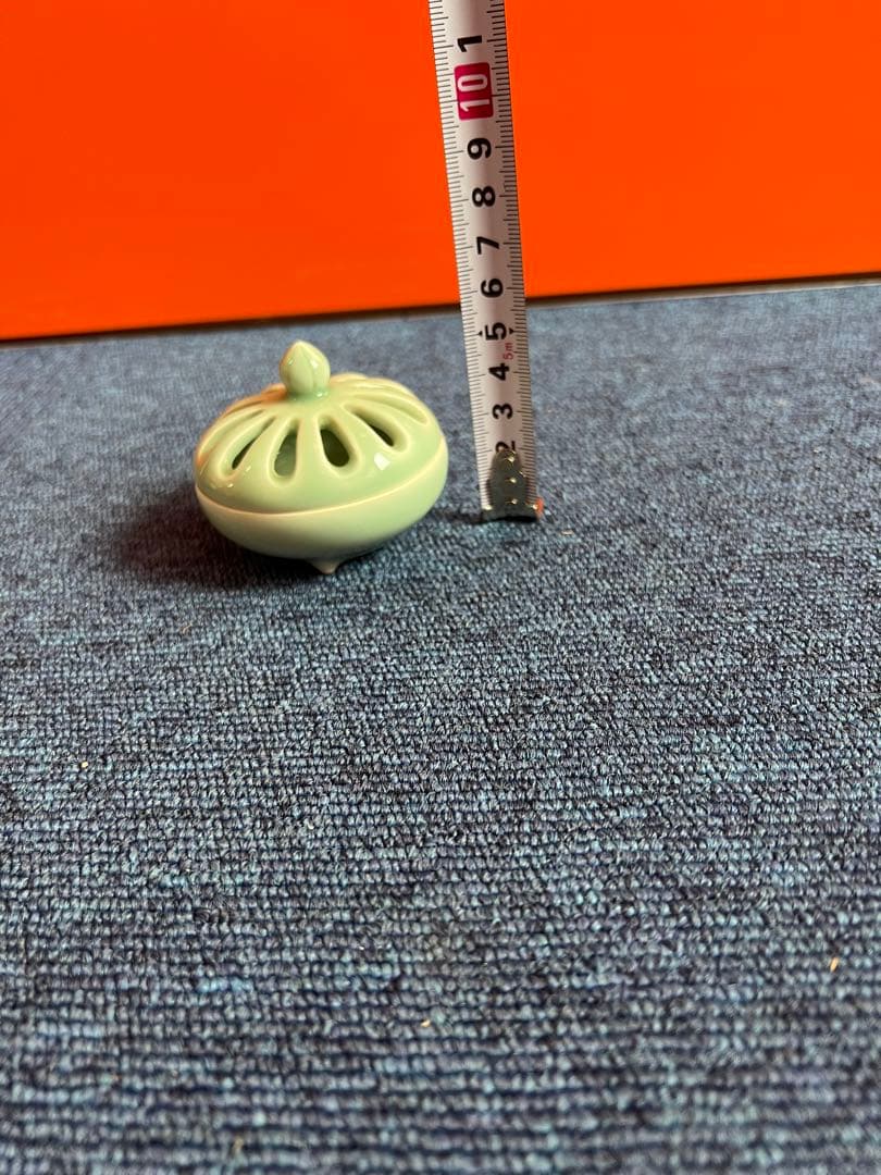 1148 鍋島焼　青磁　香炉　未使用