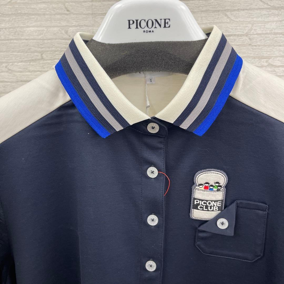 PICONE ネイビー ポロシャツ