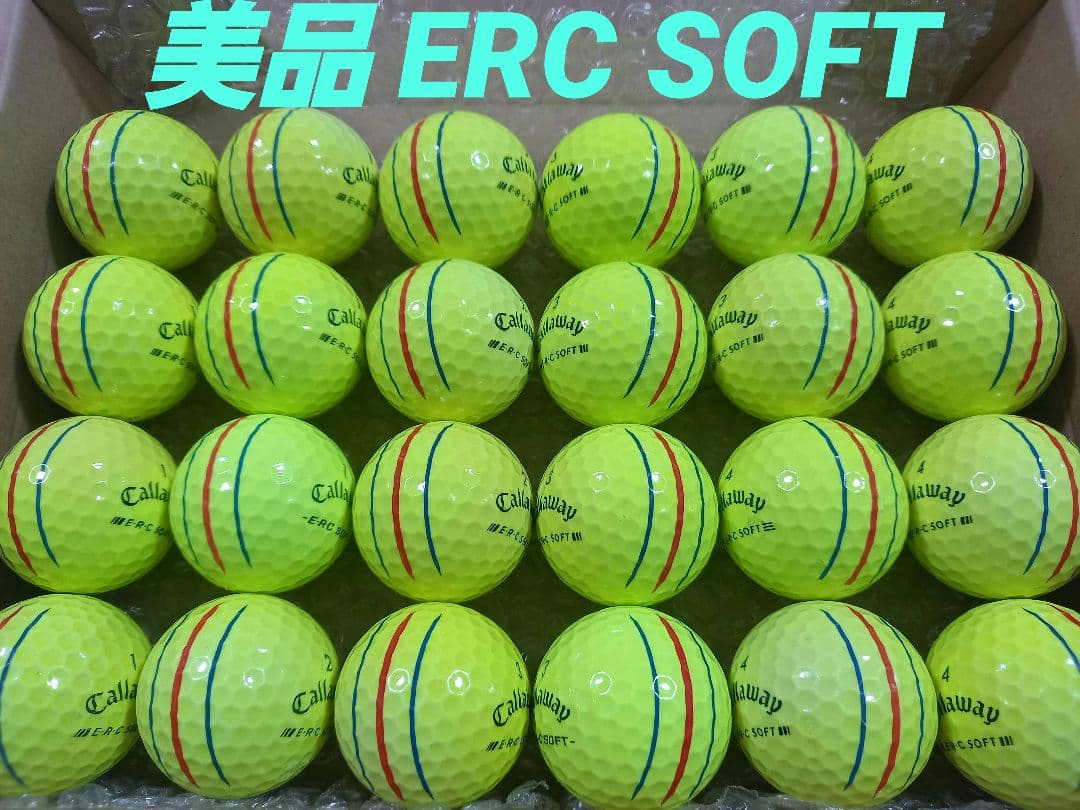 美品キャロウェイERC SOFT トリプルトラック ロストボール24球