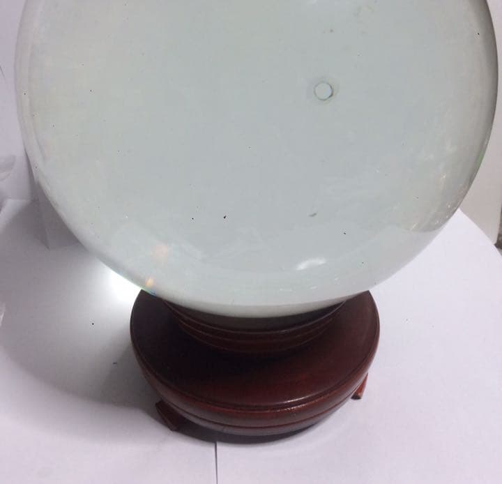 水晶玉 特大 約20cm 透明 クリスタル インテリア