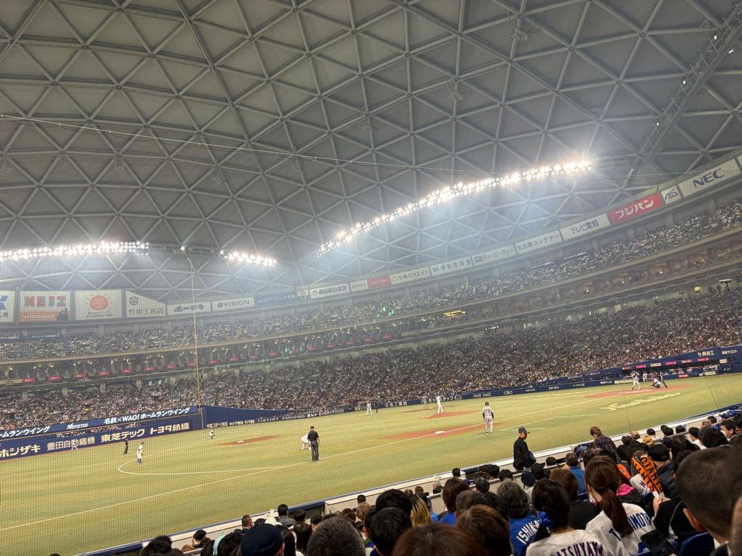 前から12列目中日vs阪神タイガース　エメラルドシートペア通路側