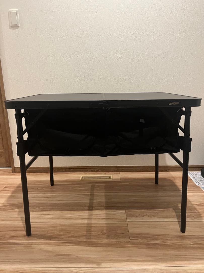 VASTLAND ストレージ付きアウトドアテーブル 90cm x 60cm