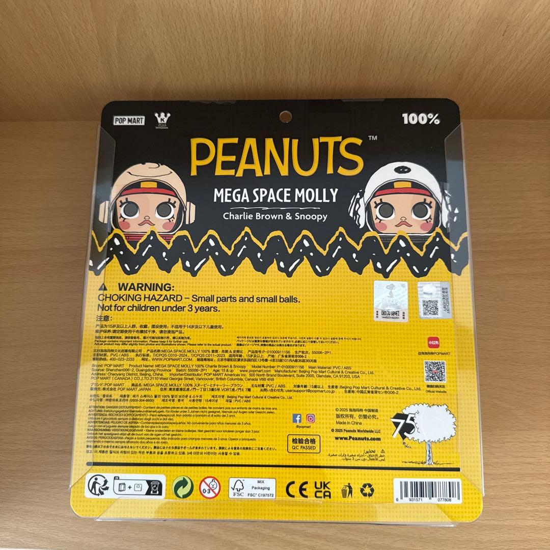 その他 MEGA SPACE MOLLY Charlie Brown & Snoopy