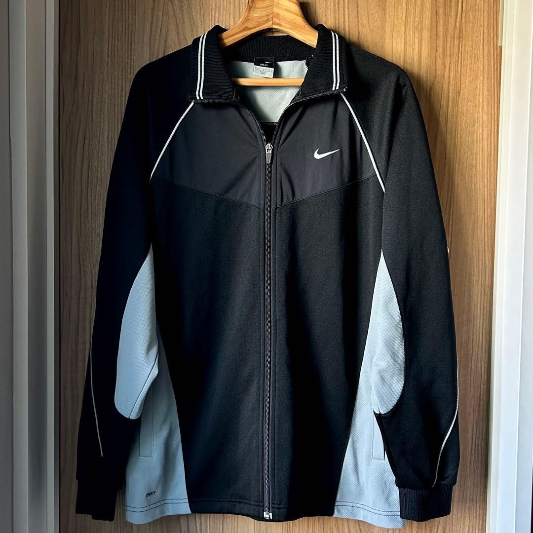 【美品】00s NIKE ナイキ トラックジャケット セットアップ Y2K L