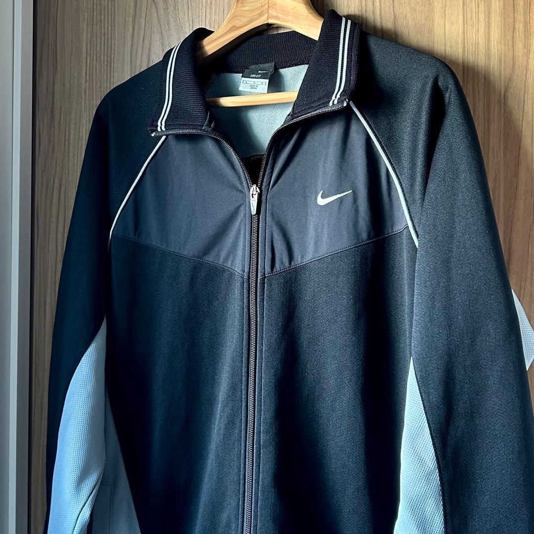 【美品】00s NIKE ナイキ トラックジャケット セットアップ Y2K L