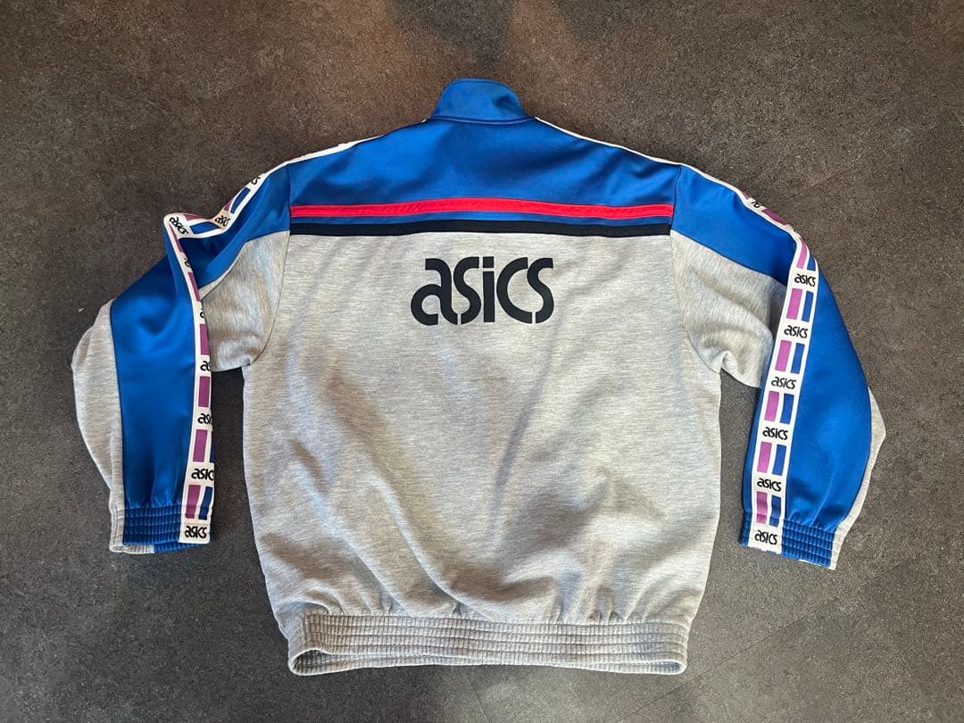 【LLサイズ】90s アシックスasicsサンプドリア ハーフジップ スウェット