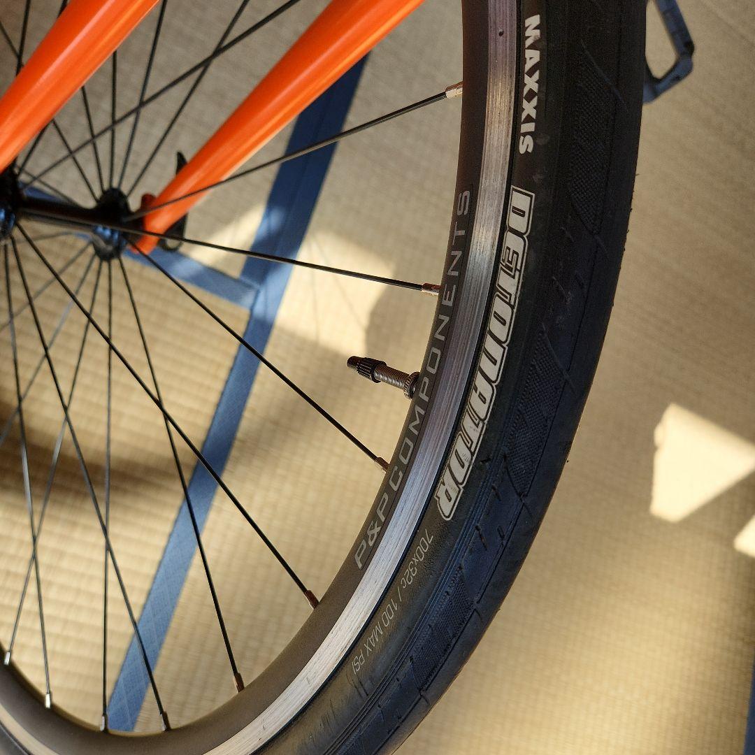 く*の様 オレンジ 電動アシスト自転車 シティタイプ